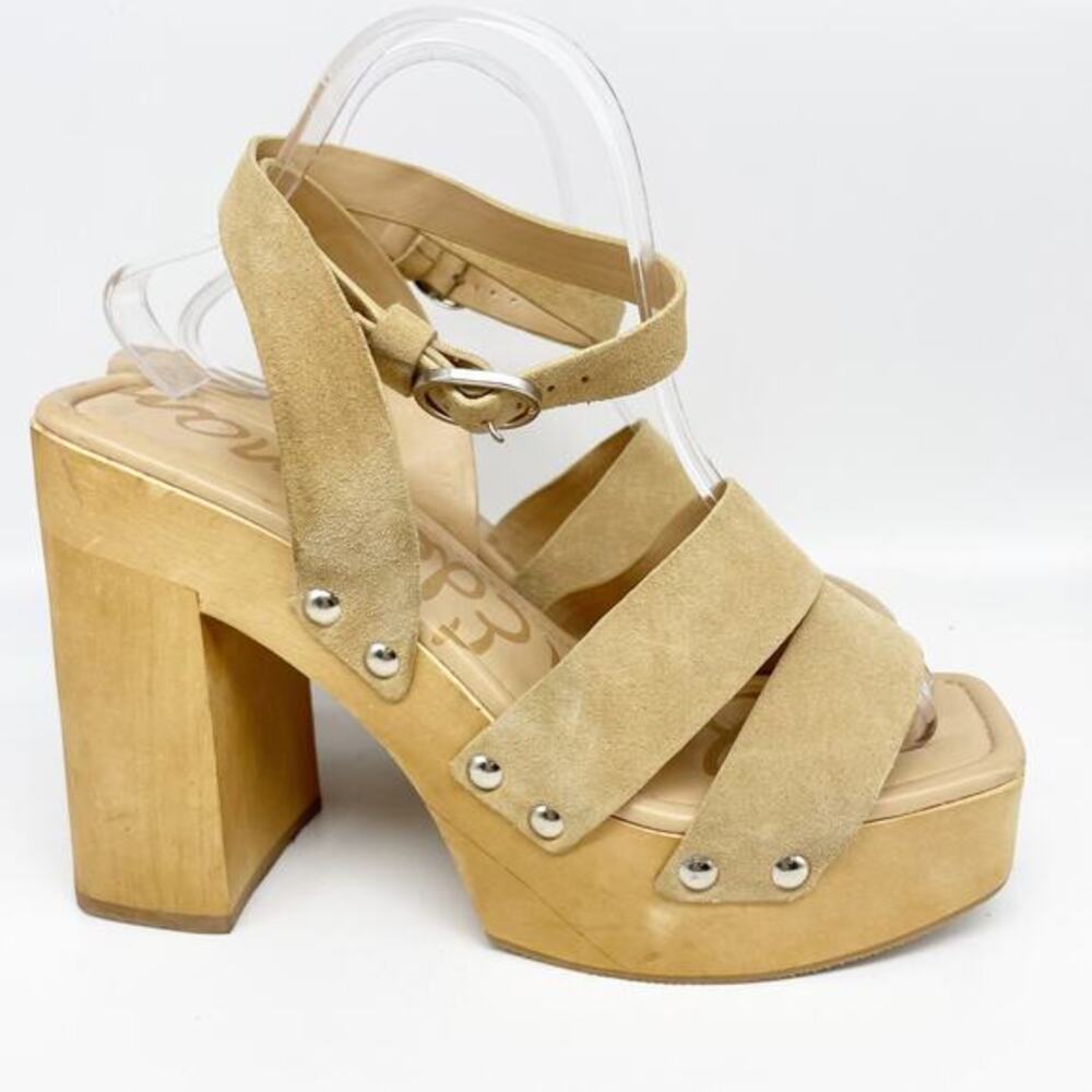Sam Edelman Women's Rosalind Strappy Platform Sandals‎ Tan Size 9.5M - Picture 4 of 14